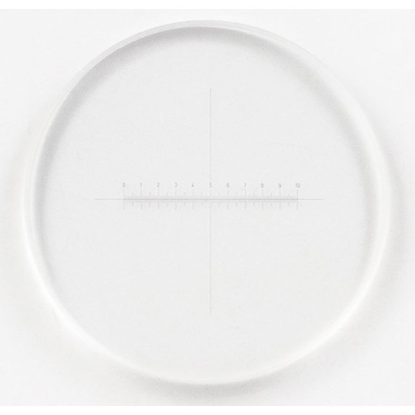 Motic Grille 100/10 mm, réticule en croix, Ø21 mm (RedLine200)