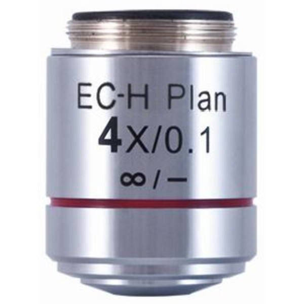 Objectif Motic EC-H PL, CCIS, plan, achro, 4x/0.1,  w.d. 15.9mm (BA-410 Elite)