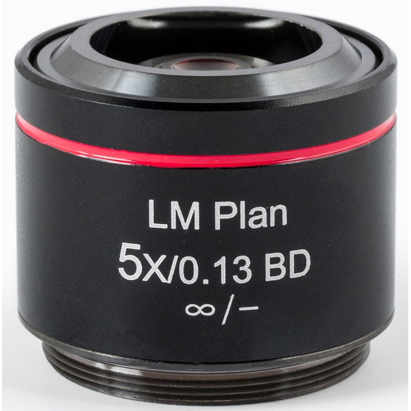 Objectif Motic LM BD PL, CCIS, LM plan, achro, BD 5x/0.13, w.d.17.3mm (AE2000 MET)