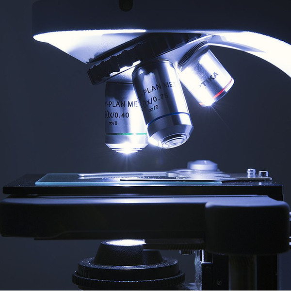 Microscope Optika B-510-2FIVD, trino, 2-head (face-to-face), W-PLAN IOS, 40x-1000x, IVD