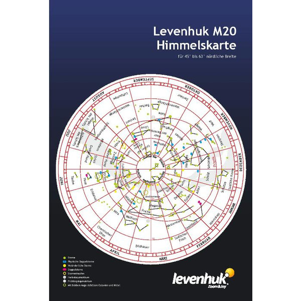 Levenhuk grande carte des étoiles M20