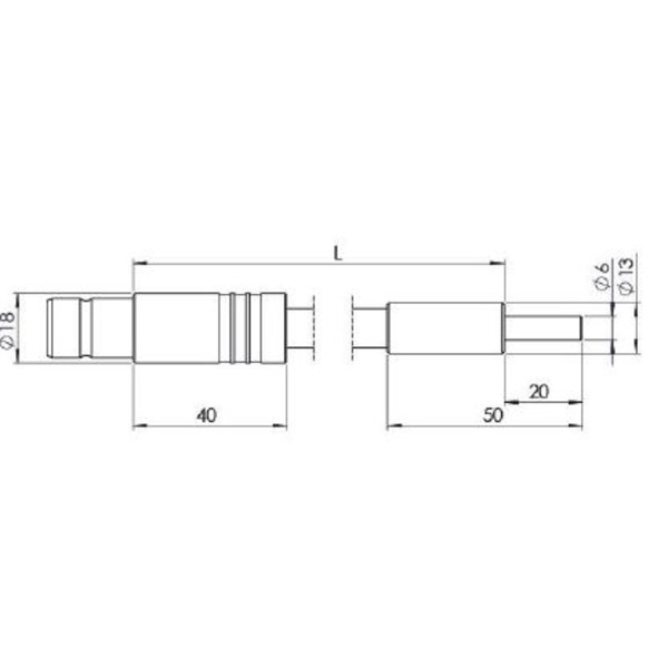 StarLight Opto-Electronics GLF1-1600-4.5, 1 bras, longueur de bras 1600 mm, diamètre actif 4,5 mm