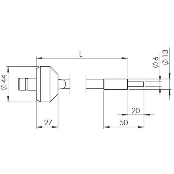 StarLight Opto-Electronics GLS1-800-4.5, 1 bras, longueur du bras 800 mm, diamètre actif 4,5 mm