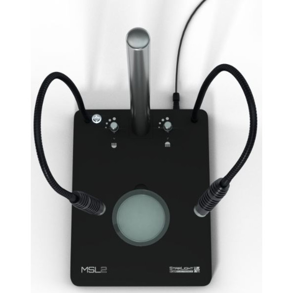 Statif à colonne StarLight Opto-Electronics MSL2, avec lumière transmise et lumière incidente (sans modules LED)