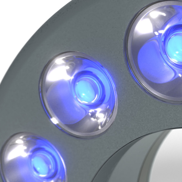 StarLight Opto-Electronics RL12-10s B, bleu (470 nm), Ø 66 mm