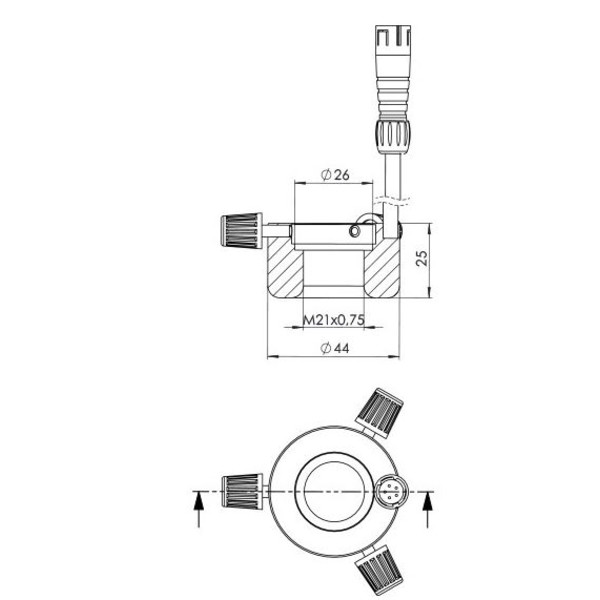 StarLight Opto-Electronics RL1-40 PW, pur-weiß (6.500 K), Ø 26mm