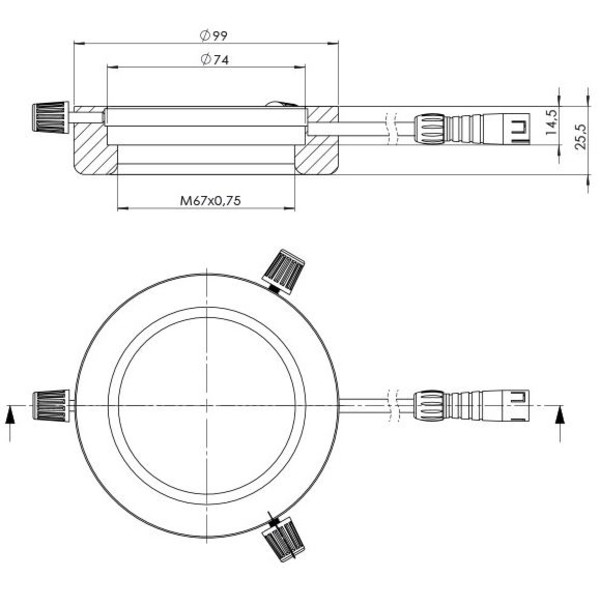 StarLight Opto-Electronics RL4-74 G, vert (540 nm), Ø 74 mm