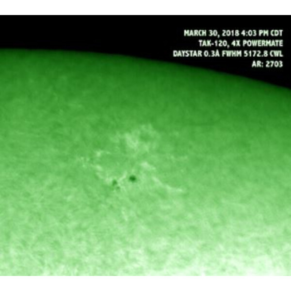 DayStar Filtre solaire QUARK raie magnésium I (b2)