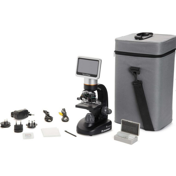 Microscope Celestron TetraView, Touch Screen, 40-400x