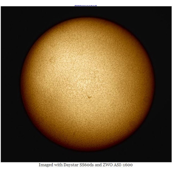 Télescope solaire DayStar ST 60/930 SolarScout SS60-ds H-Alpha OTA
