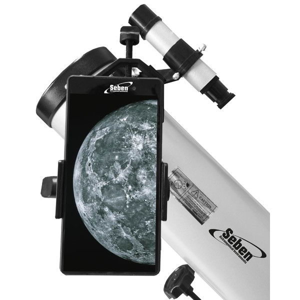 Seben 76-900 EQ2 Reflektor Teleskop + Smartphone Adapter DKA5 + Zubehör Paket