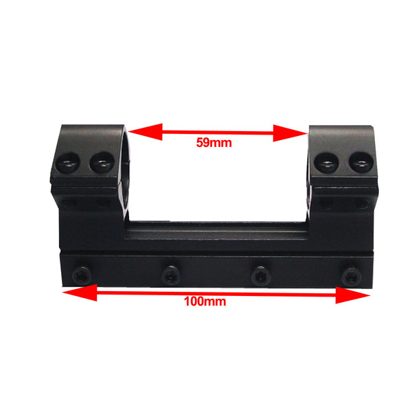 Seben Montage Lunette Visée 25,4mm (1'') Monobloc 11mm Rail Chasse Fusil RSM11