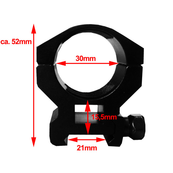 Seben Montage Lunette Visée 30mm Weaver Picatinny Rail 21mm Chasse Fusil RSM13