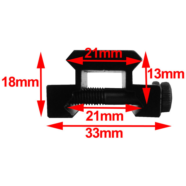 Seben Rehausseur Rail Weaver Picatinny 21mm Montage Lunette Visée Chasse RSM15