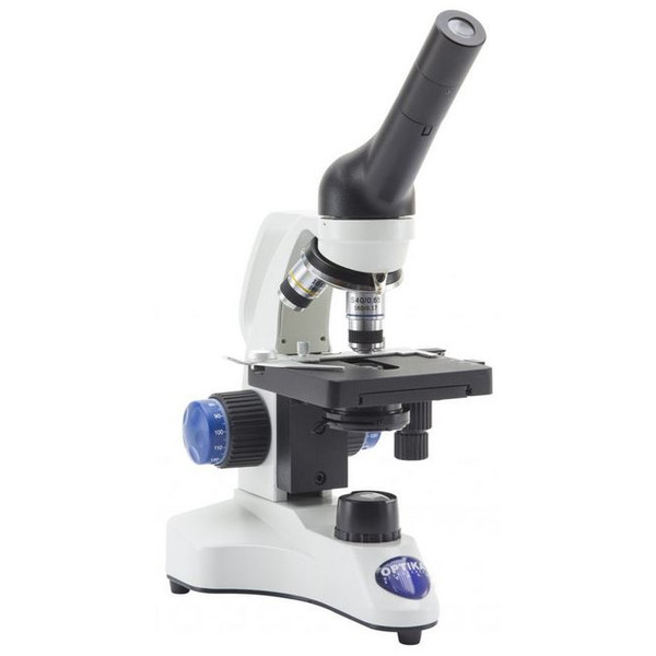 Optika Microscope B-20CR, monoculaire, LED, avec piles rechargeables