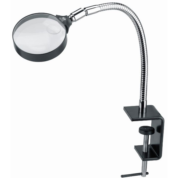 Schweizer Loupe de table à pince, 2x/Ø120mm, biconvexe