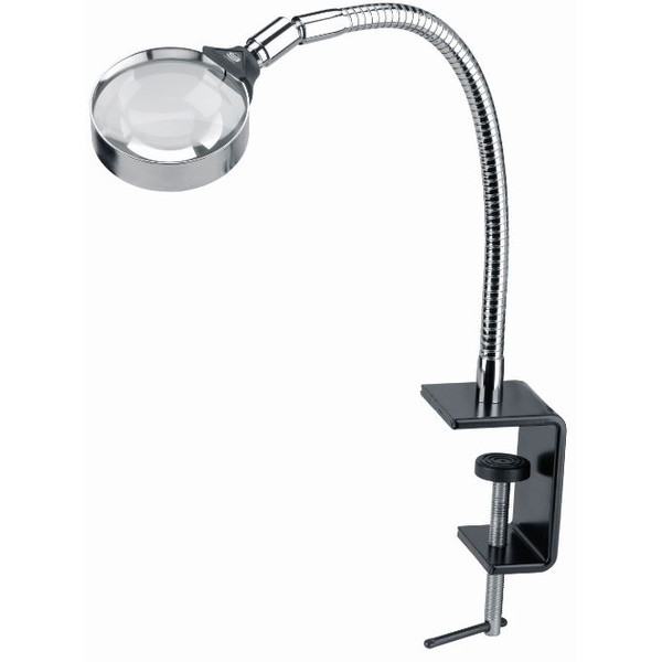 Schweizer Loupe de table à pince, grossissement 3x/Ø75mm, biconvexe