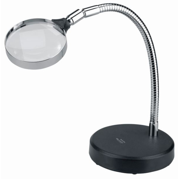 Schweizer Loupe sur pied de table, 2,5x/Ø90mm, biconvexe