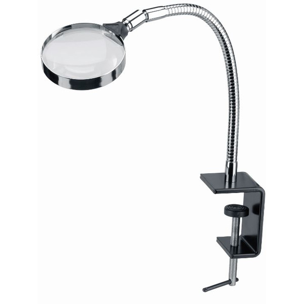 Schweizer Loupe de table à pince, 2,5x/Ø90mm, biconvexe