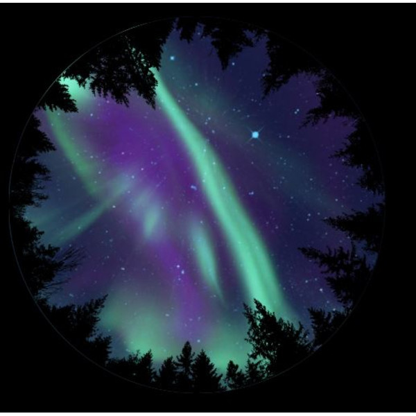 astrial Diapositive pour le Sega Homestar Planetarium Aurora Borealis Scenic