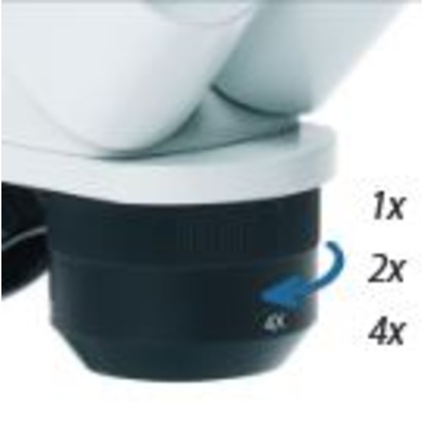 Euromex Microscope stéréoscopique ED.1802-S, EduBlue 1x/2x/4x