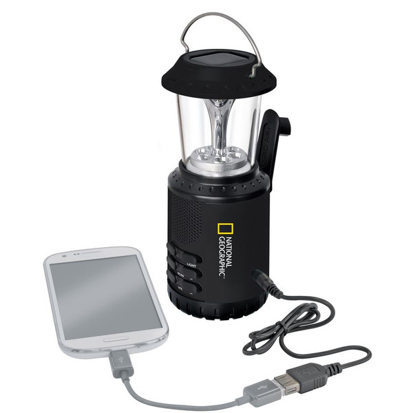 National Geographic Lanterne de camping solaire avec radio