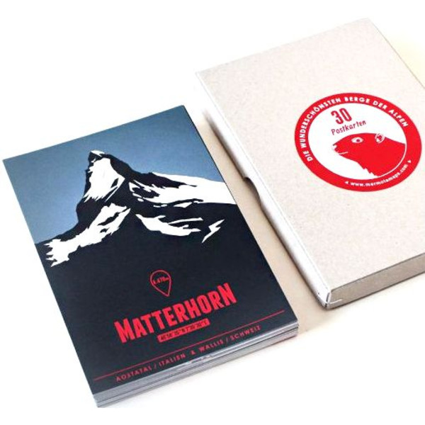 Marmota Maps Cartes postales Alpenberge (lot de 30)