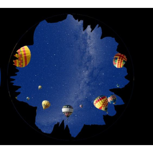 astrial Diapositive pour le Sega Homestar Planetarium Montgolfière Scenic