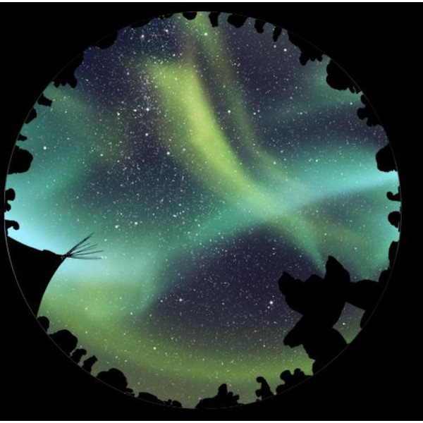 astrial Diapositive pour le Sega Homestar Planetarium Aurora Australis Scenic