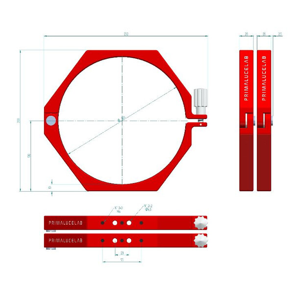 PrimaLuceLab Colliers PLUS 180 mm