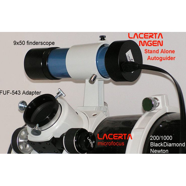 Caméra Lacerta Stand Alone Autoguider MGEN Version 2 mit 50mm Sucherfernrohr