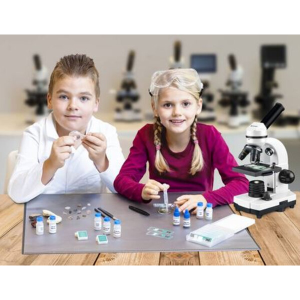 Bresser Junior Kit d'accessoires de microscopie intelligente avec codes QR