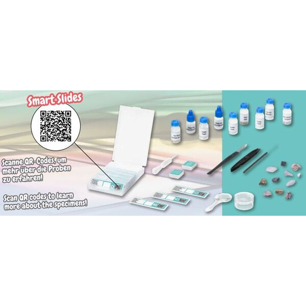 Bresser Junior Kit d'accessoires de microscopie intelligente avec codes QR