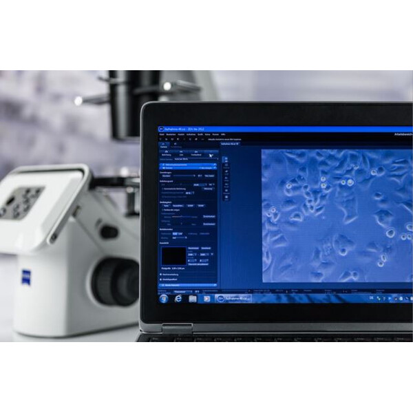 ZEISS Microscope inversé Primovert HDcam Ph1, 40-400x, cond. 0,3, 5 MP
