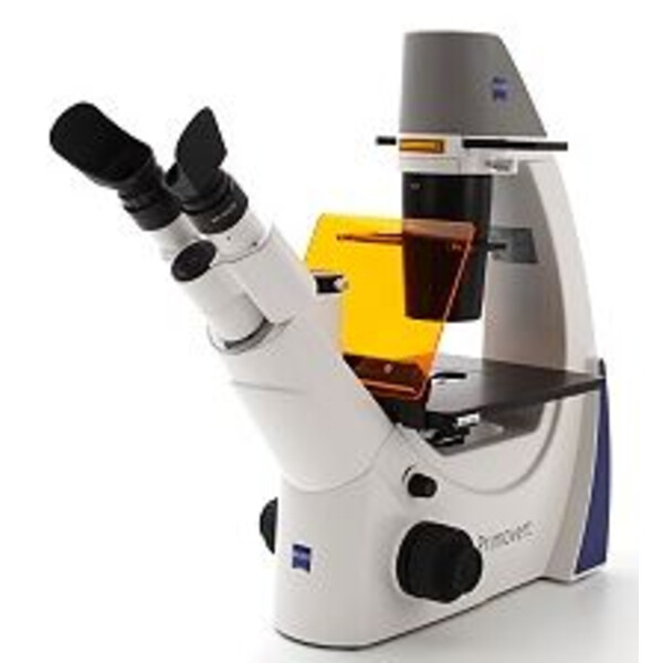 Microscope inversé ZEISS Primovert trino Ph1, 40x, 100x, 200x, 400x, Cond 0.3, Fluo 470nm
