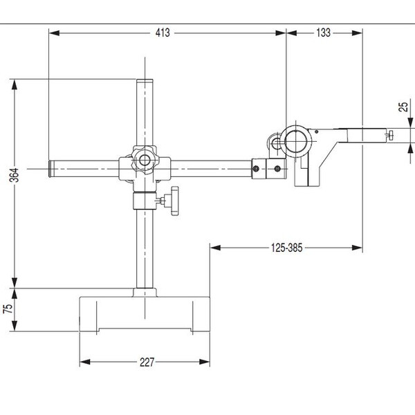 Nikon Statif à bras fixe  G-US2 , 1 bras, Socle ou Fixation tête