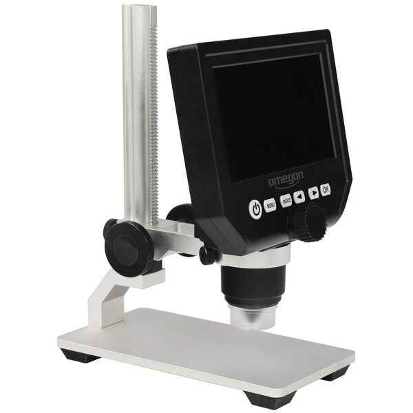 Omegon Microscope stéréo Digistar, 600x, LED, kit pour naturaliste - (l'ouvrage « Qu'est-ce qui vit sur les plages et les côtes » est en allemand)