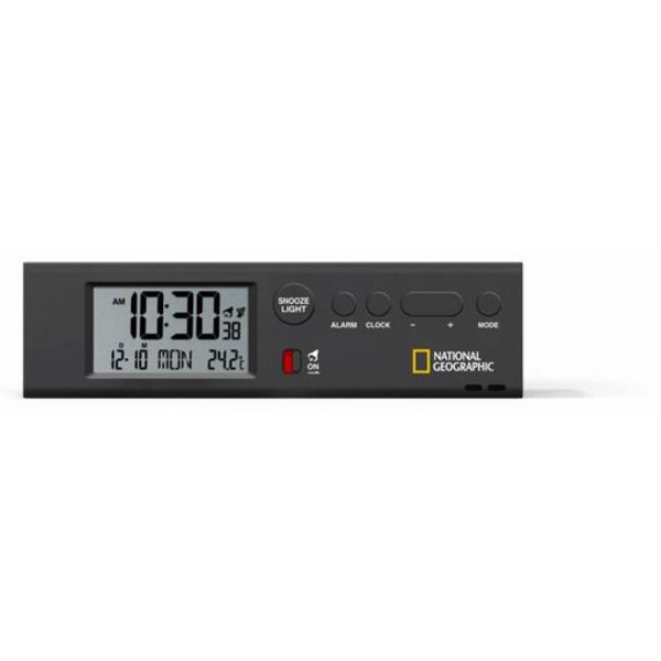 Horloge National Geographic Réveil universel sans fil avec thermomètre et lampe de poche