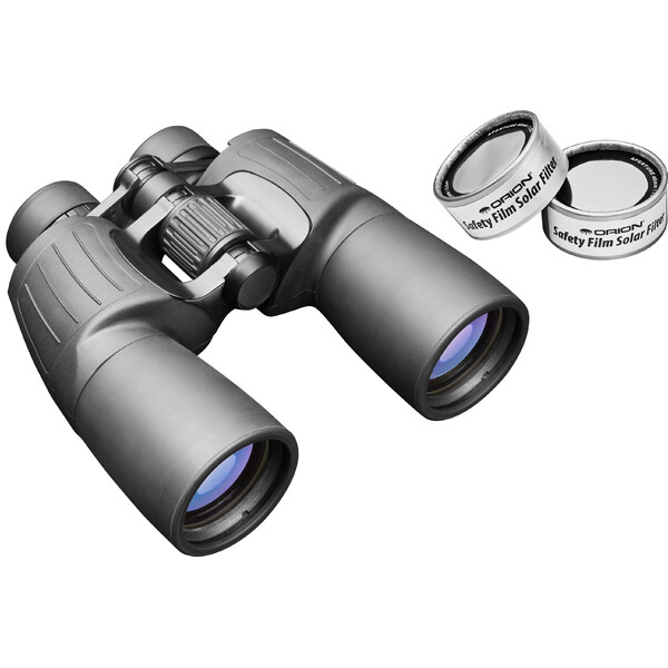 Jumelles Orion 10x50 E-Serie avec kit de filtres solaires