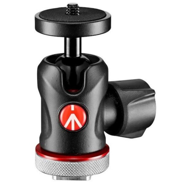 Rotule pour trépieds Manfrotto Micro avec sabot de flash MH492LCD-BH