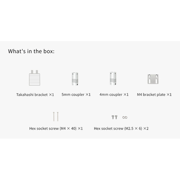 ZWO Adaptateur pour système de mise au point motorisée EAF sur Takahashi