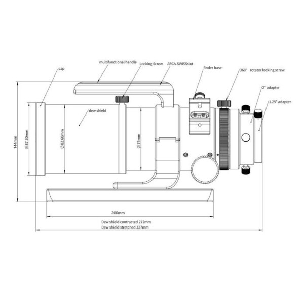 Lunette apochromatique Sharpstar AP 61/270 EDPH III OTA