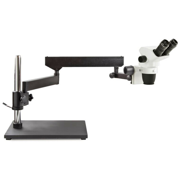 Microscope stéréo zoom Euromex NZ.1902-AP, 6.7-45x, Gelenkarm, Tischklemme, bino