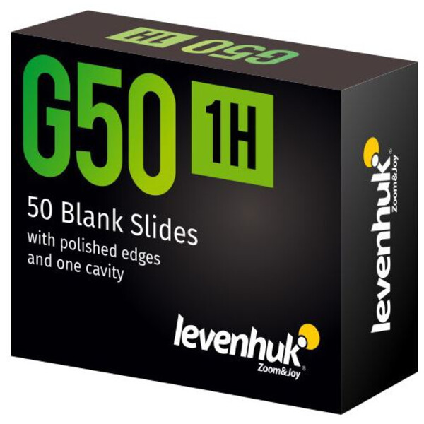 Levenhuk Lames porte-objets G50 1H 50 pièces