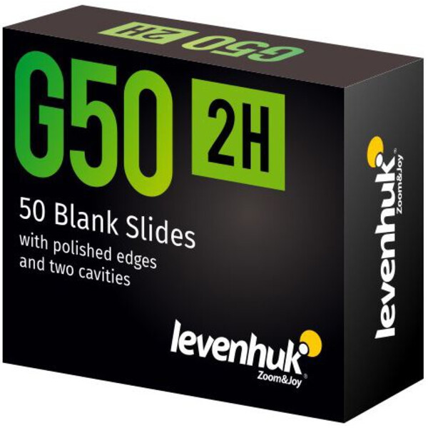 Levenhuk Lames porte-objets G50 2H 50 pièces