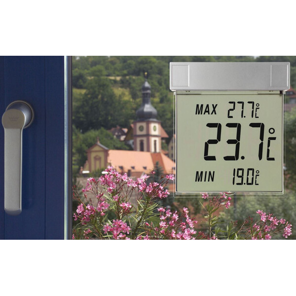 Station météo TFA Thermomètre de fenêtre numérique Vision
