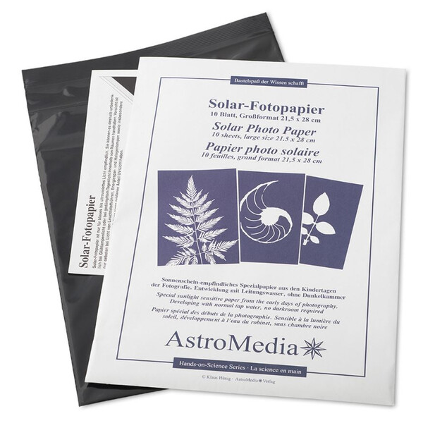 Kit AstroMedia Das Solar-Fotopapier 21,5 x 28 cm