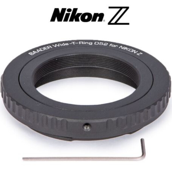 Adaptateur appareil-photo Baader T2/Nikon Z & S52 Wide-T