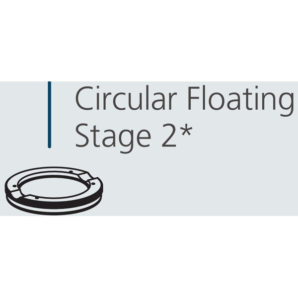 Nikon Platine circulaire flottante 2, plage de déplacement ø40 mm, série SMZ