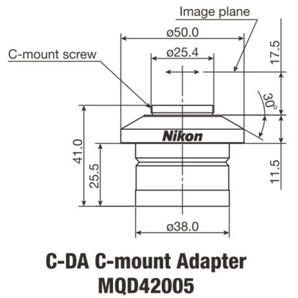 Adaptateur appareil-photo Nikon C-DA C-Mount Adapter 1x